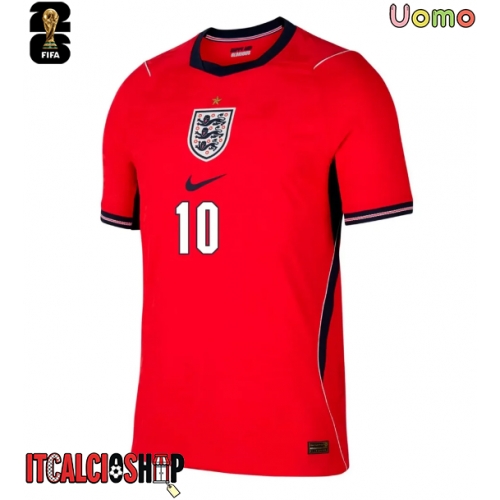 Inghilterra Jude Bellingham #10 Seconda Maglia Mondiali 2026 Manica Corta